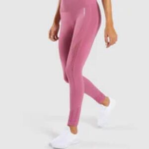 Gymshark Energy+ Seamless Leggings - Dusky Pink - Size Small